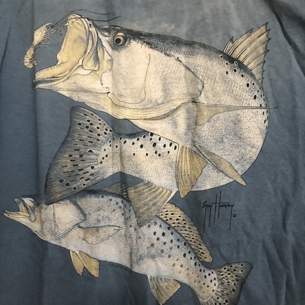 Guy Harvey Bluewater T-Shirt Shortsleeve Medium